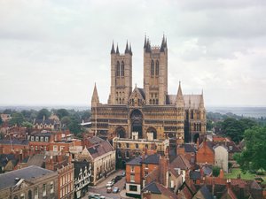 Vista de la Catedral de Lincoln de Unbekannt Unbekannt